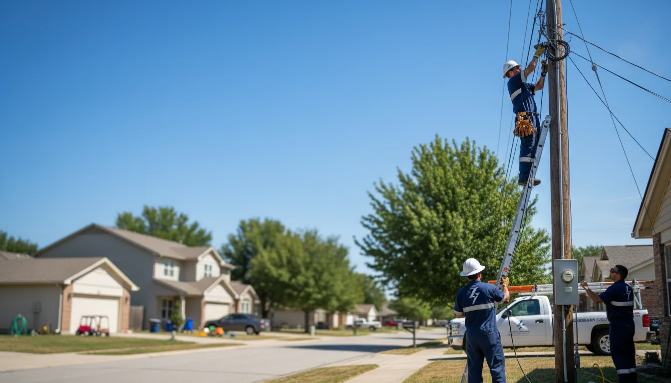 Residential electrician providing installation services in Mahomet, IL